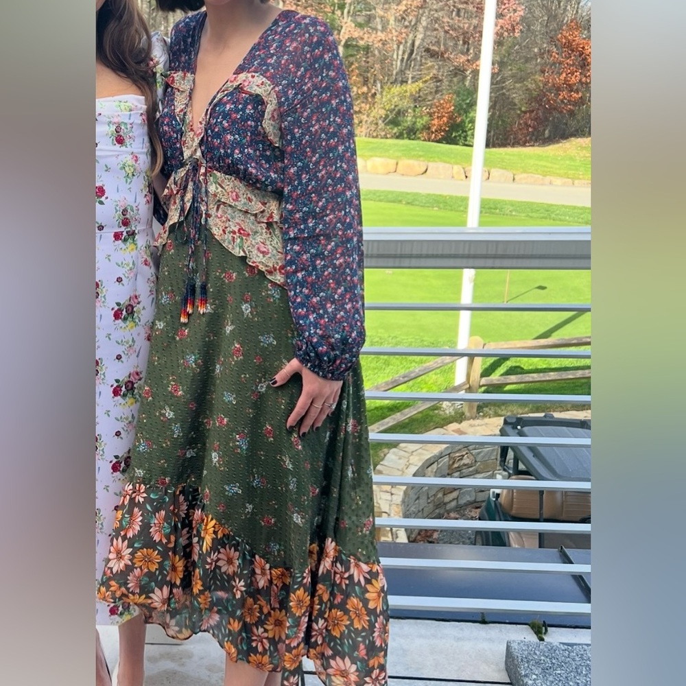 Farm Rio Long Sleeve Dress